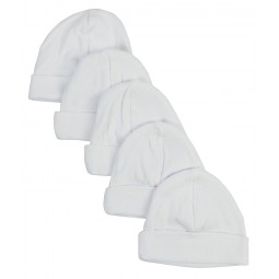 White Baby Cap (pack Of 5)