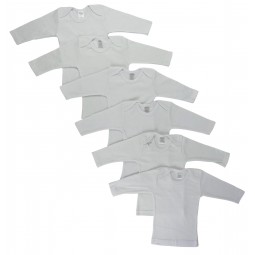 White Long Sleeve Lap...