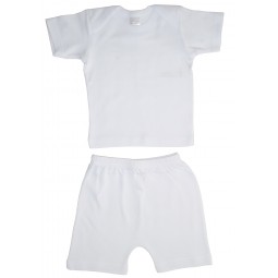 Two Piece Short Sleeve...