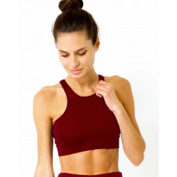 Ashton Sports Bra - Maroon