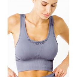 Mesh Seamless Bra with...