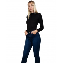 Beverly Zip-Up Ribbed Bodysuit
