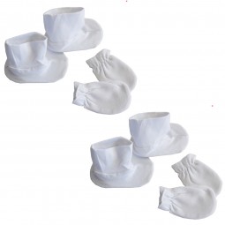 Infant Booties & Mitten Set...