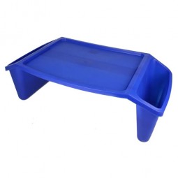 Bed Tray W-side Pockets  Blue