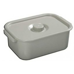 Commode Pail Bariatric Gray
