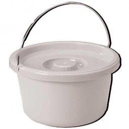 Commode Pail With Lid 7.5...