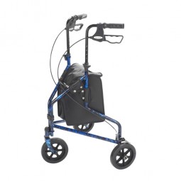 Rollator 3-wheeled W-pouch...
