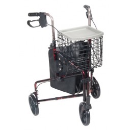 Rollator 3-wheeled W-pouch...