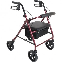Deluxe Aluminum Rollator 8...