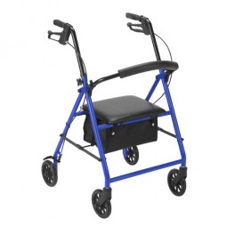 Rollator With 6  Wheels Blue