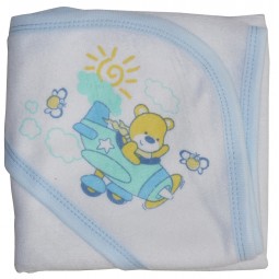 Hooded Towel With Blue...