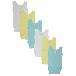 Boys Tank Top Onezies 6 Pack