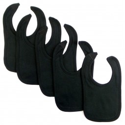 Black Interlock Bib (pack...