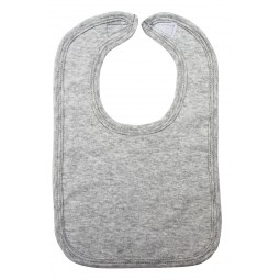 Heather Grey Interlock Bib